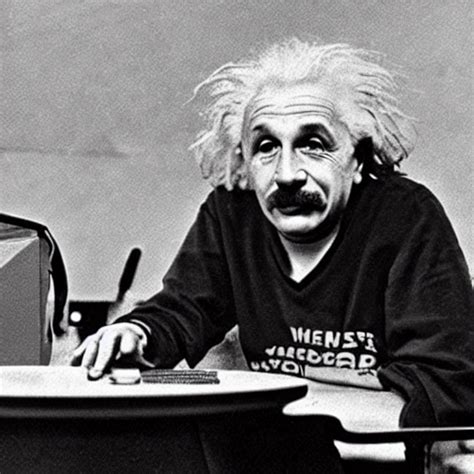 Krea Ai Vintage Photo Of Einstein Competing In A Super Sma