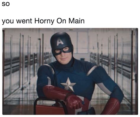 So You Went Horny On Main Captain America So You Got Detention Know Your Meme