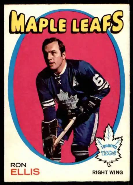 O Pee Chee Opc Ron Ellis Toronto Feuilles D Rable Comme