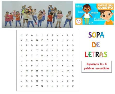 Sopa De Letras Partes Del Cuerpo Worksheet Live Worksheets