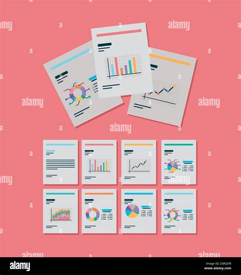 files  reports stock vector image art alamy