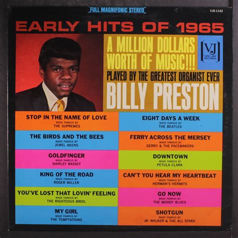 Billy Preston Greatest Hits Of Billy Preston Original Veejay Label