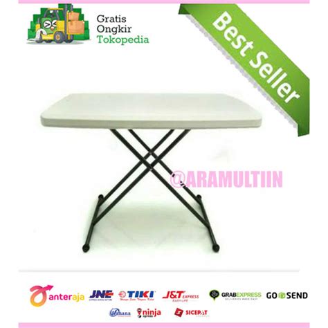 Promo KRISBOW Meja Lipat Portabel Adjustable Ukuran 76x50x35 71 5 Cm