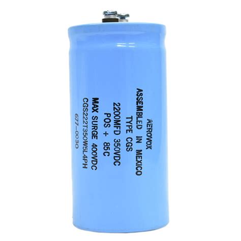 Capacitor 2200 Mfd 350vdc Aerovox Cgs222t350w5l4ph Busther Electrónica