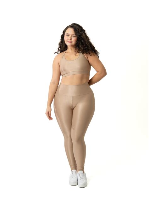 Comprar Legging Básica Top Luna Compressão Nude Criare Fitness