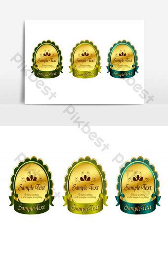 Gorgeous Gold Color Vector Labels Png Images Ai Free Download Pikbest