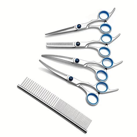 Tesoura Para Cortar Pelo De Cachorro - Tesoura Para Pelos De Cachorro E Gato - Tesoura De Desbaste E Modelagem ...
