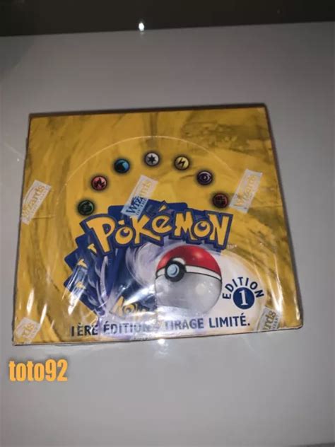 POKEMON 1999 DISPLAY scellé 36 Booster set de Base 1 ère édition neuf