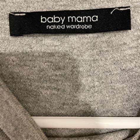 Naked Wardrobe Dresses Naked Wardrobe Gray Baby Mama Crew Neck Mini Dress Poshmark