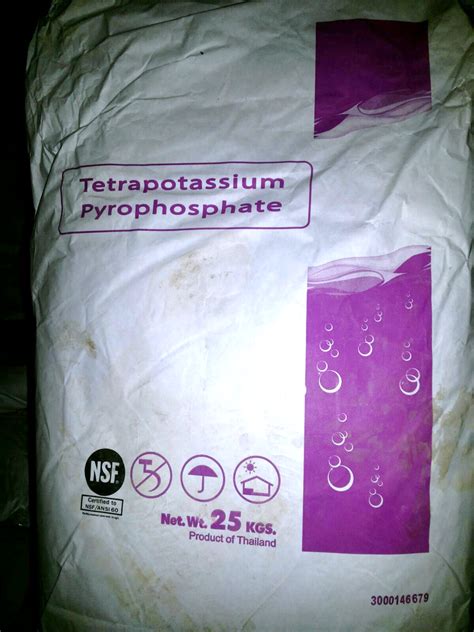 Tetrapotassium Pyrophosphate Tkpp Food Grade 25Kg Bag At Best Price In