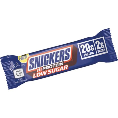 Snickers Hiprotein Low Sugar Protein Bar 57g Pharmacie En