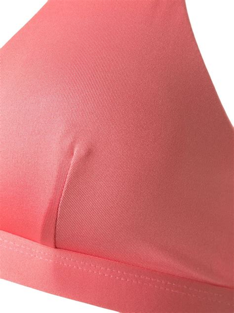 Duskii Manhattan Bikini Top Pink Farfetch