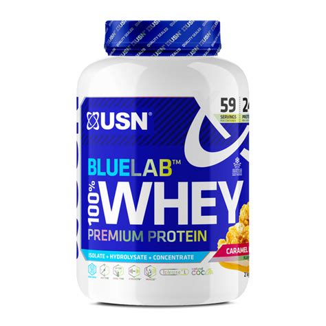 USN BLUELAB 100% WHEY PREMIUM PROTEIN Карамель Попкорн, 2 кг - купить с ...