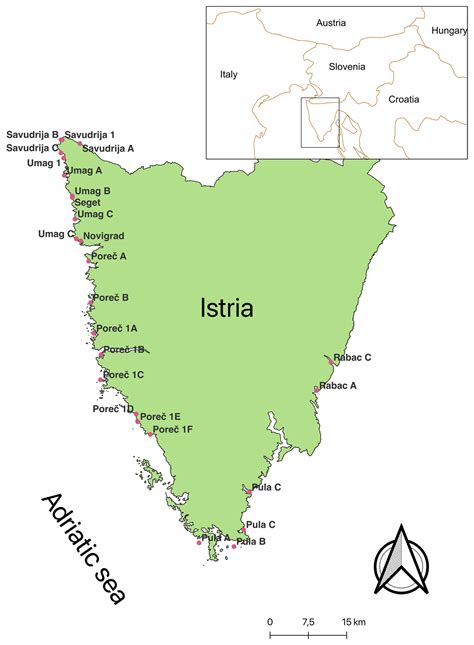 Map Of Istrian Peninsula
