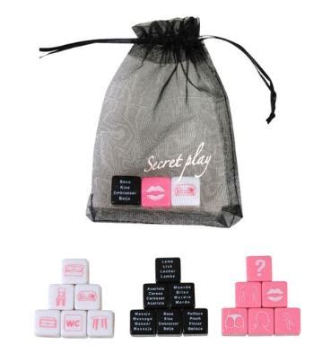 Juego de 3 dados eróticos SecretPlay Cinco Sentidos Sex Shop Online