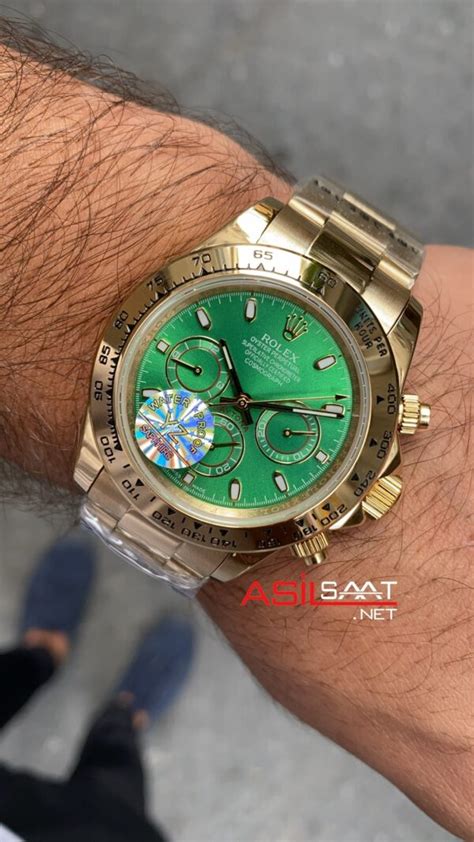 Rolex Cosmograph Daytona Ye Il Kadran Mm Green Gold Replika