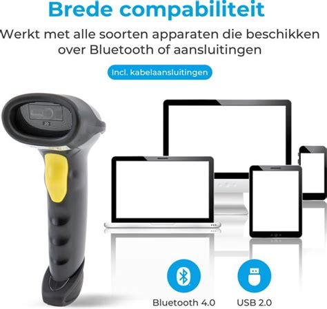 Barcode Scanner Draadloos Met Bluetooth Of Met Usb Aansluiting