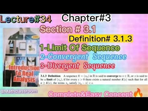 Chapter Sequence Series Definition The Limit Of Sequence