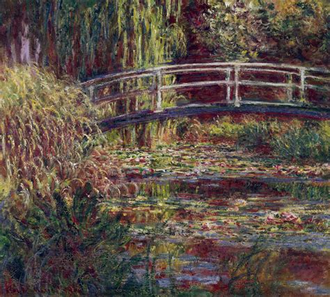The Japanese Bridge (The Water-Lily Pond, Symphony in Rose) (1900) by