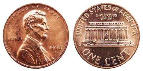 1970 S Lincoln Memorial Cent Small Date High 7 Copper Alloy Penny