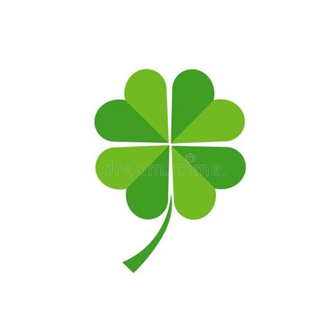leaf clover icon stock vector illustration  saint