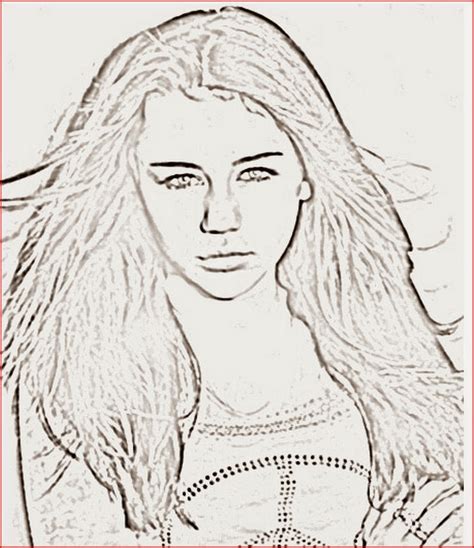 Coloring Pages: Miley Cyrus Coloring Pages Free and Printable