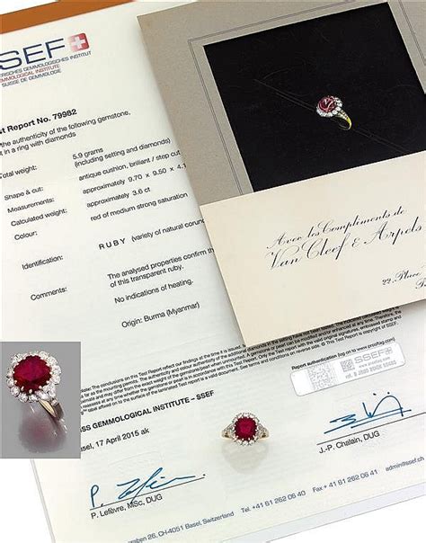 Lot Van Cleef Arpels Annees Importante Bague Rubis Entourage