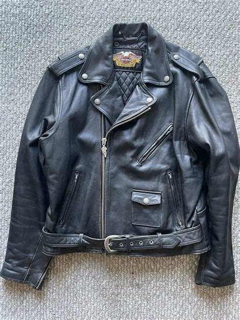 S Harley Davidson Leather Jacket Gem