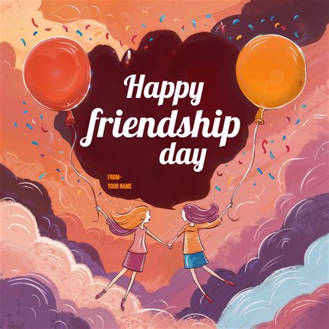 Edit World Happy Friendship Day 4 August Wishing Template For Free Coreldraw Design Download