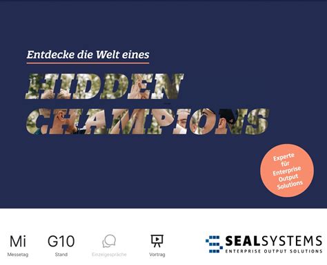 Konaktiva Unternehmenskontaktmesse Darmstadt SEAL Systems AG