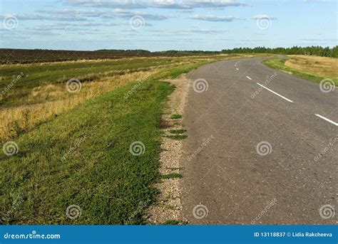 Steep Turn On Country Road Stock Image Image Of Earth 13118837