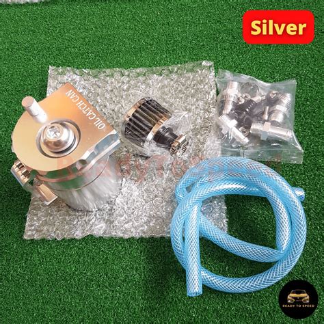Universal Aluminum Engine Oil Catch Tank With Mini Breather Filter ...
