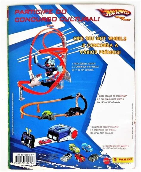 Album De Figurinhas Hot Wheels Mega Race Editora Panini Incompleto Casa Do Colecionador