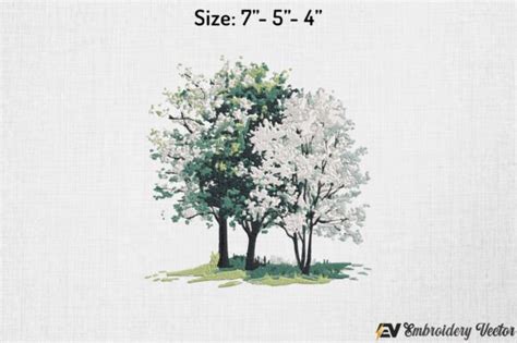 Trees And Grass · Creative Fabrica