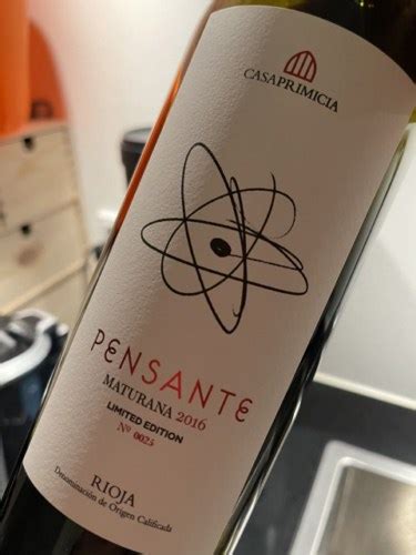 Bodegas Casa Primicia Pensante Maturana Limited Edition Vivino US