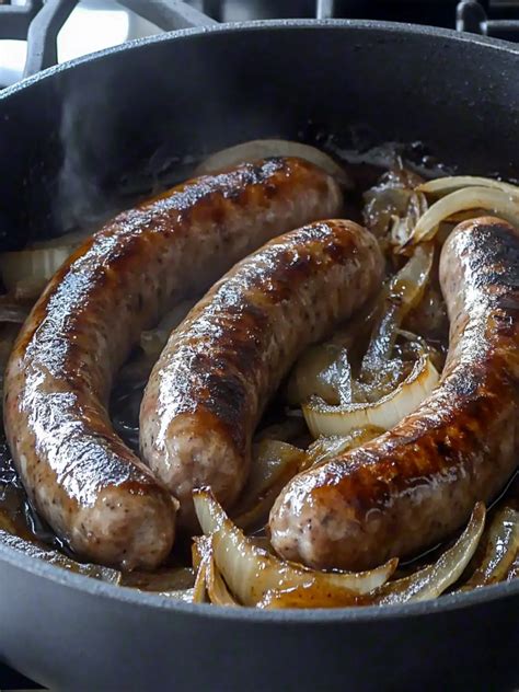 Ultimate Oven Braised Beer Brats with Caramelized Onions Delight
