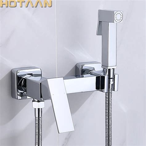 Hotaan Bidets New Arrival Brass Chrome Bidet Toilet Faucet Shower