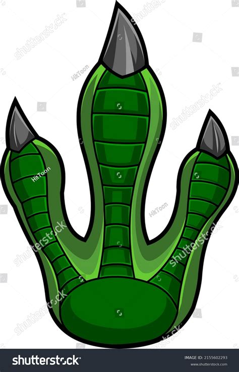 Tyrannosaurus Rex Dinosaur Paw Claws Foot Stock Illustration 2155602293 ...