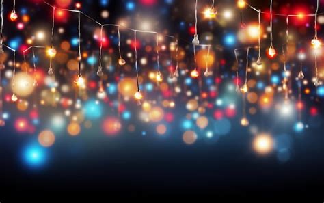 premium photo string  christmas lights
