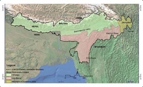 eastern himalayan region  defined   study