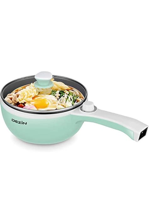 Dezin Hot Pot Electric Upgraded Non Stick Saut Pan Rapid Noodles Electric Pot L Mini