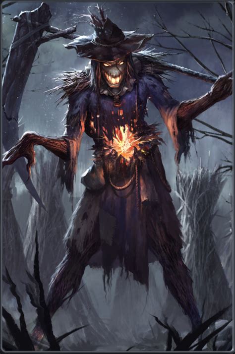 Scarecrow Fantasy Monster Dark Creatures Fantasy Creatures