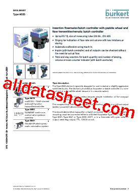 8644 Datasheet(PDF) - Christian Bürkert GmbH & Co. KG