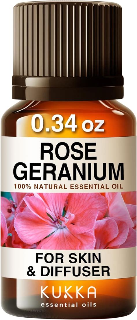 Amazon Kukka Rose Geranium Essential Oil For Skin Natural