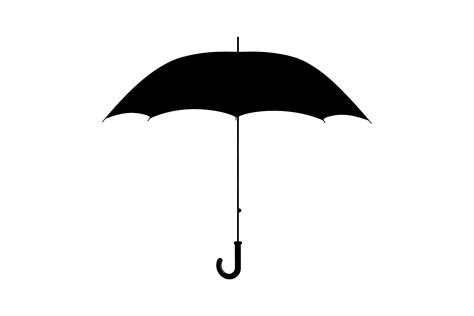 Rainy Day Umbrella Silhouette Graphic by T-Shirt Biz · Creative Fabrica