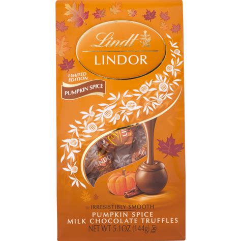 Lindt Lindor Milk Chocolate Truffles Pumpkin Spice Oz Instacart