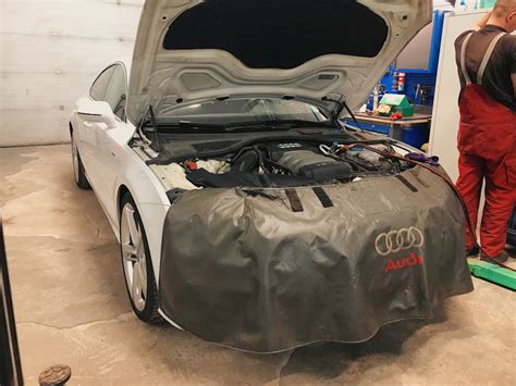 Чистка радиаторов, заправка кондиционера — Audi A7 Sportback (1G), 2,8 ...
