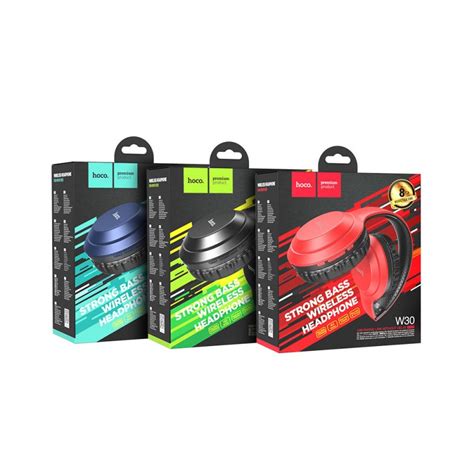 Накладные беспроводные наушники Hoco W30, черные