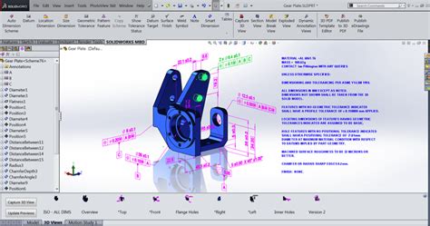 Solidworks Mbd Standard Software For Defining Pmi Directly In 3d