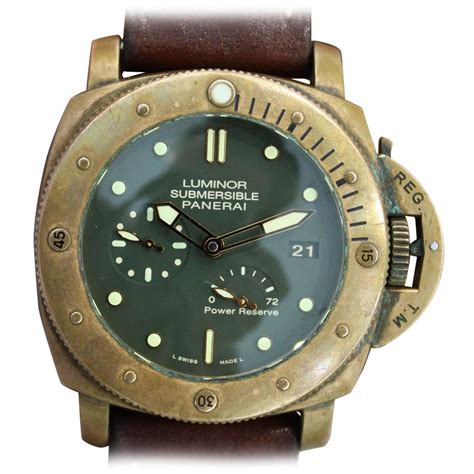 Panerai Bronze Luminor Bronzo Submersible 3 Day Reserve Automatic